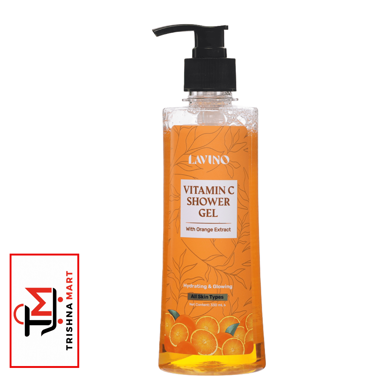 Lavino Hydrating & Glowing Shower Gel Vitamin C With Orange Extract – 330ml